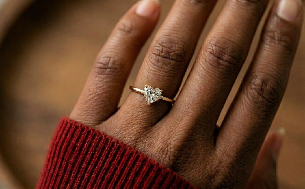 Herz Diamant Verlobungsringe mit Diamant - BREEDIA