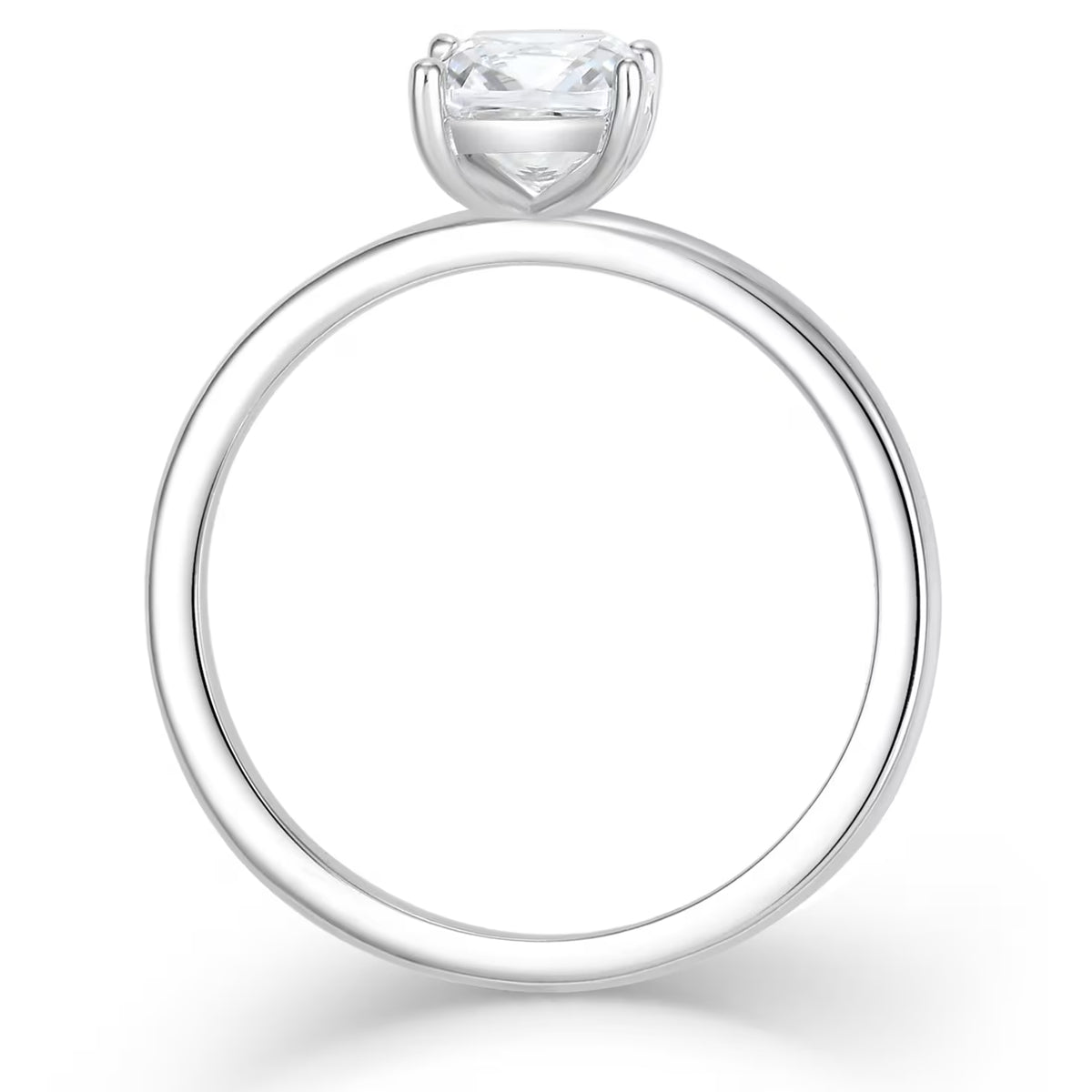 Klassik Cushion 1,00 ct. mit Labordiamant