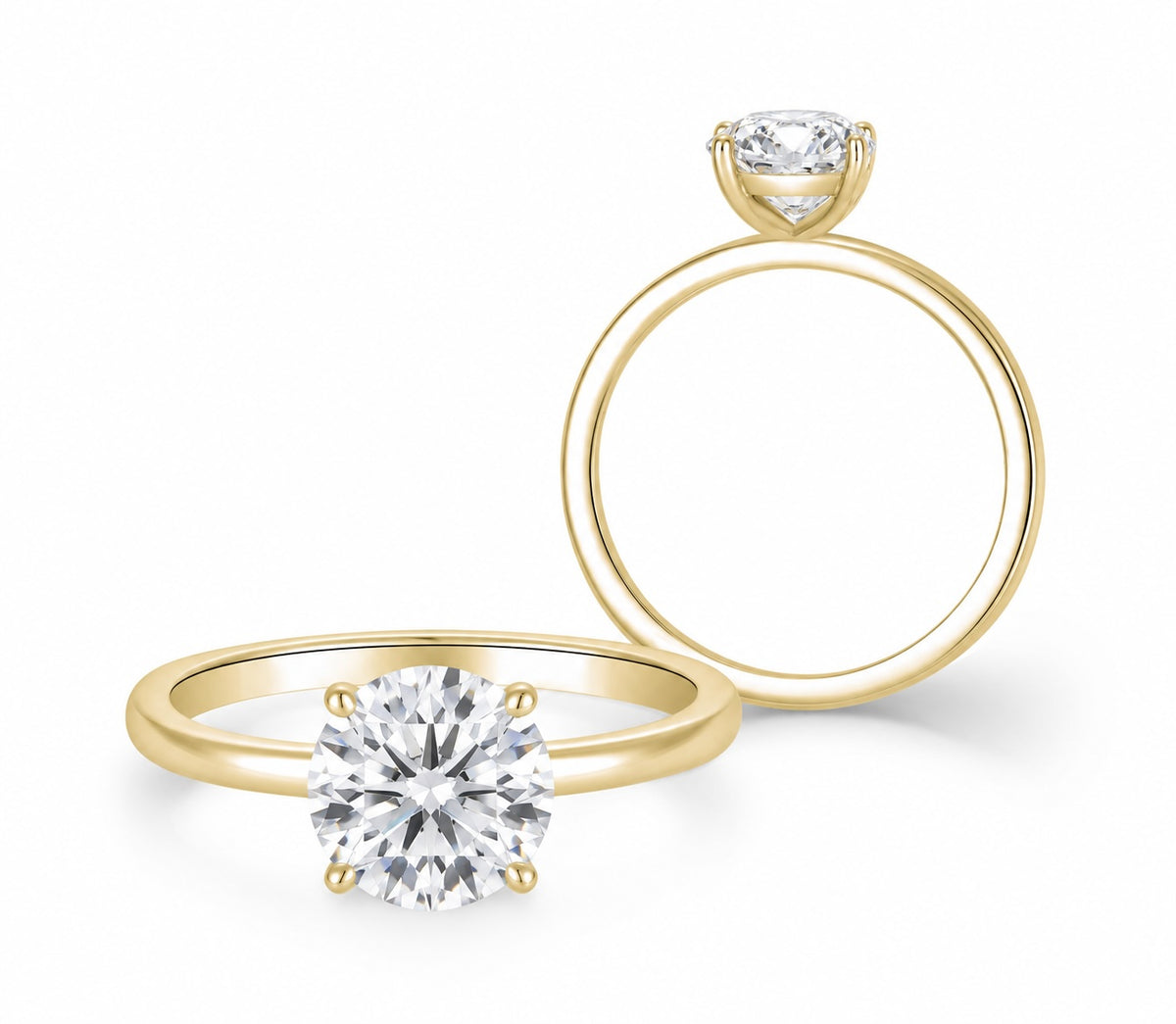 Klassik Brilliant 2,50 ct. mit Labordiamant