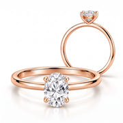 Klassik Oval 1,00 ct. mit Labordiamant