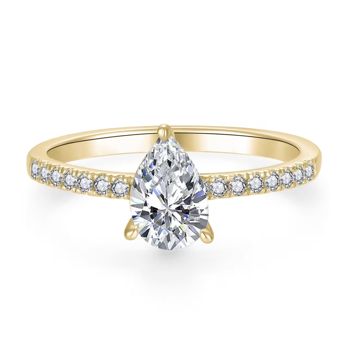 Pear Pave 1,16 ct. mit Labordiamant