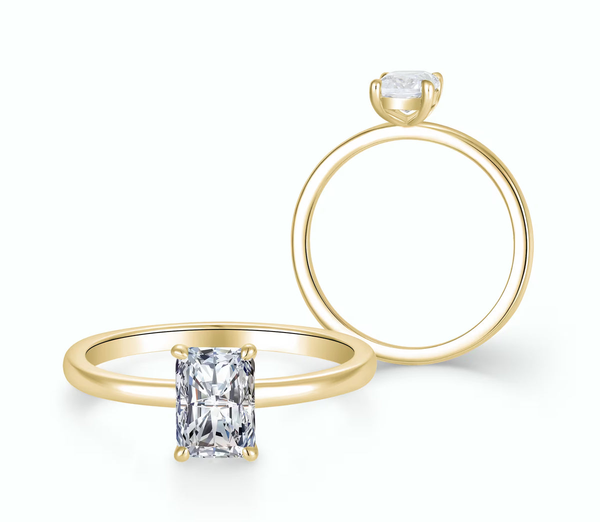 Klassik Radiant 1,00 ct. mit Labordiamant