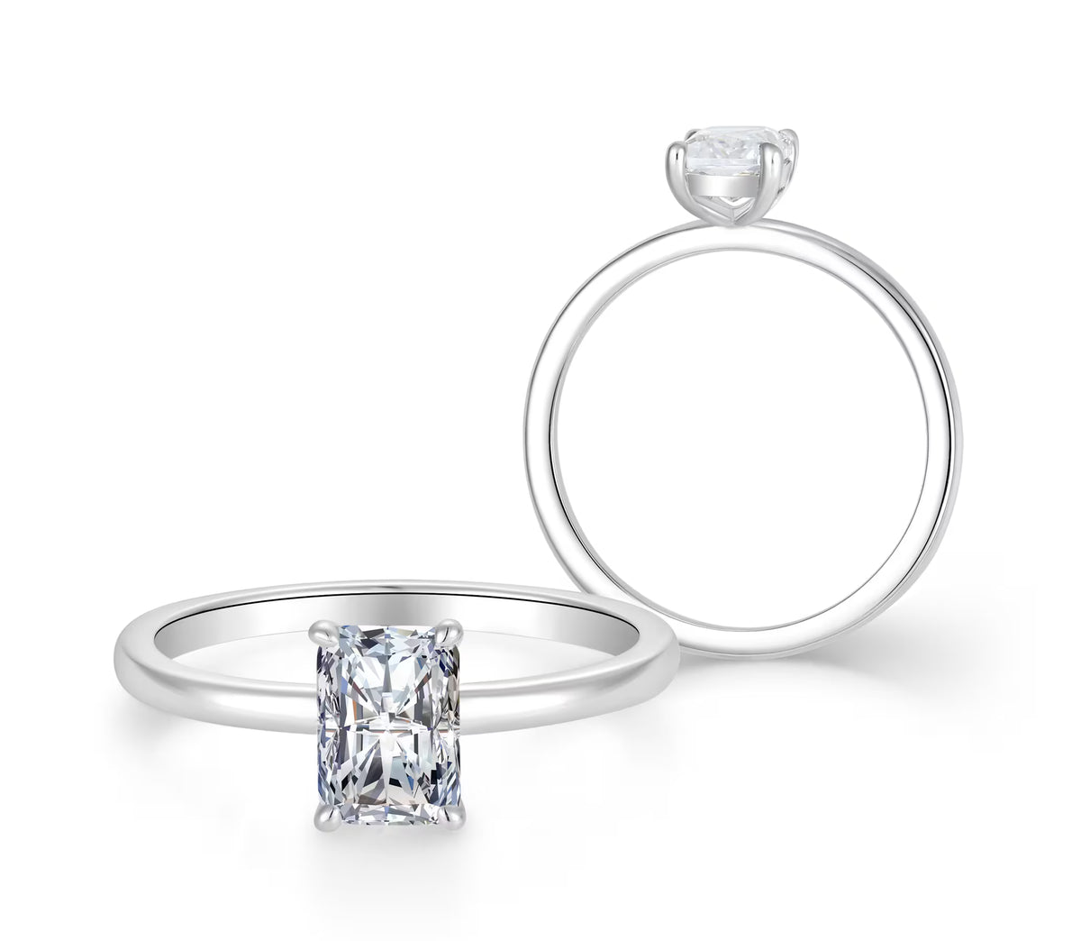 Klassik Radiant 1,00 ct. mit Labordiamant