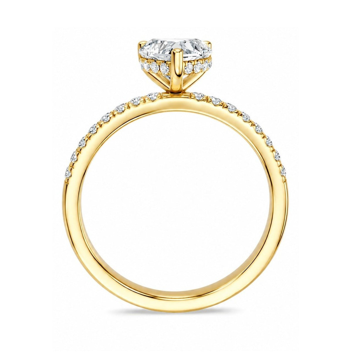 Hidden Halo Heart 1,20 ct. - BREEDIA