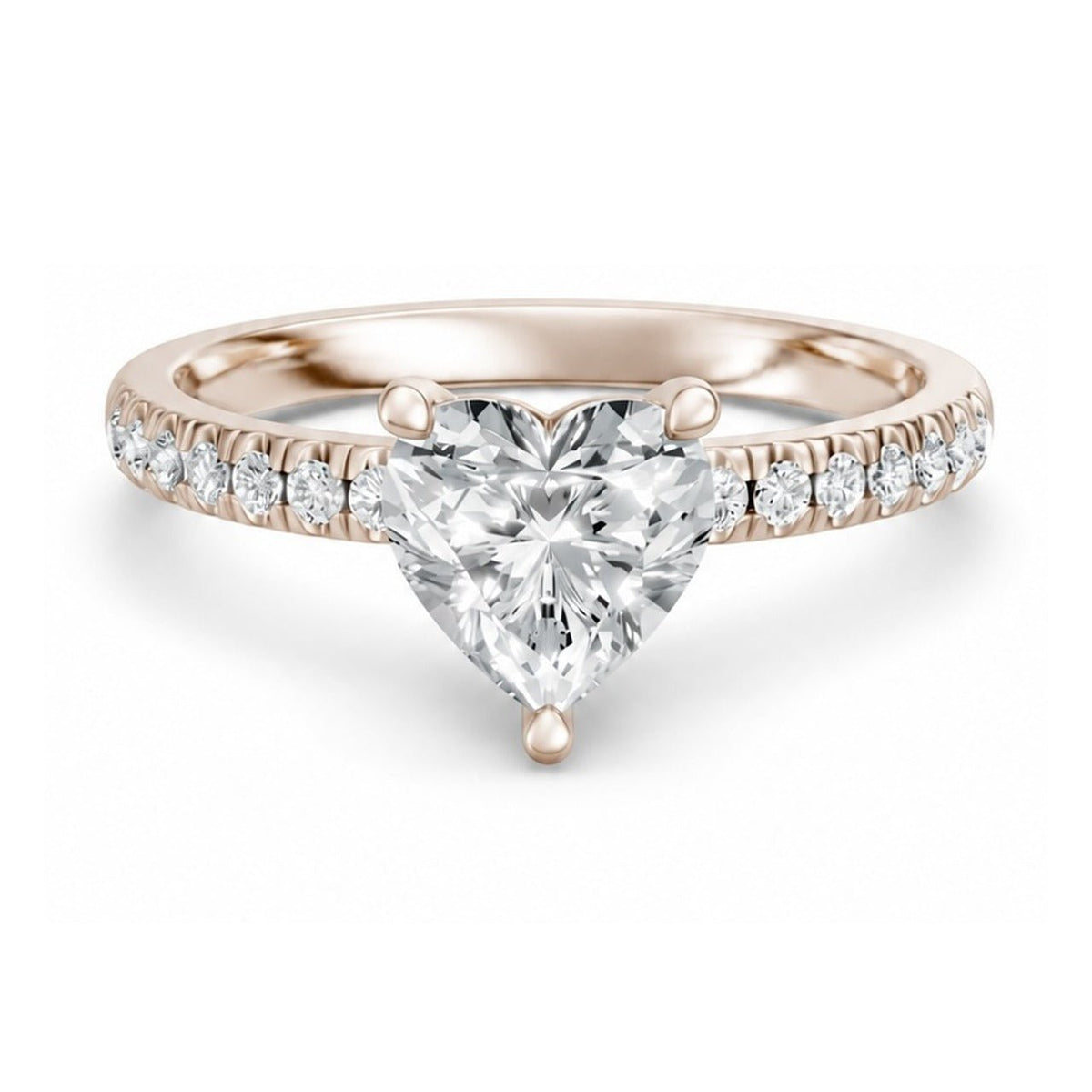 Hidden Halo Heart 1,20 ct. - BREEDIA