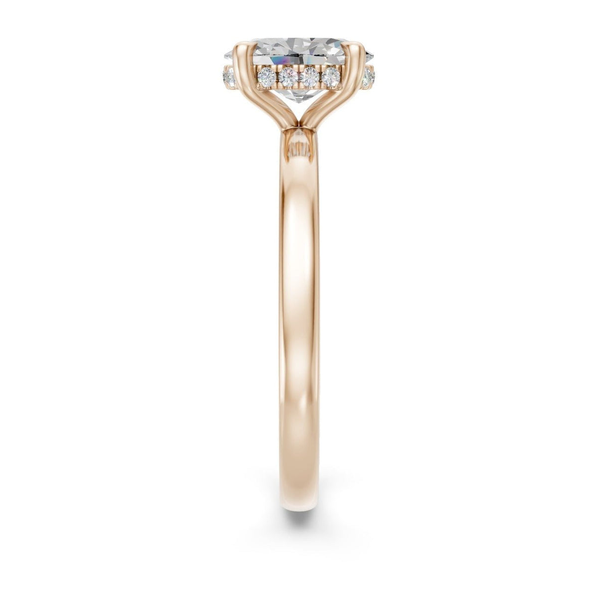 Hidden Halo Oval 1,06 ct. - BREEDIA