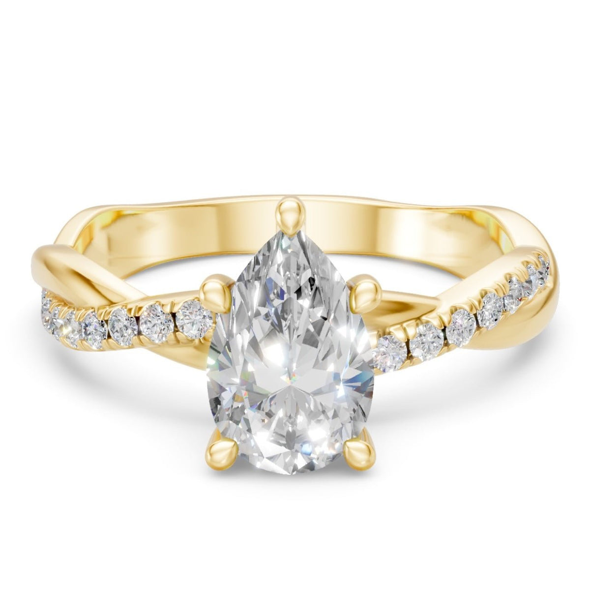 Le Sole Pear 1,18 ct. GG - BREEDIA
