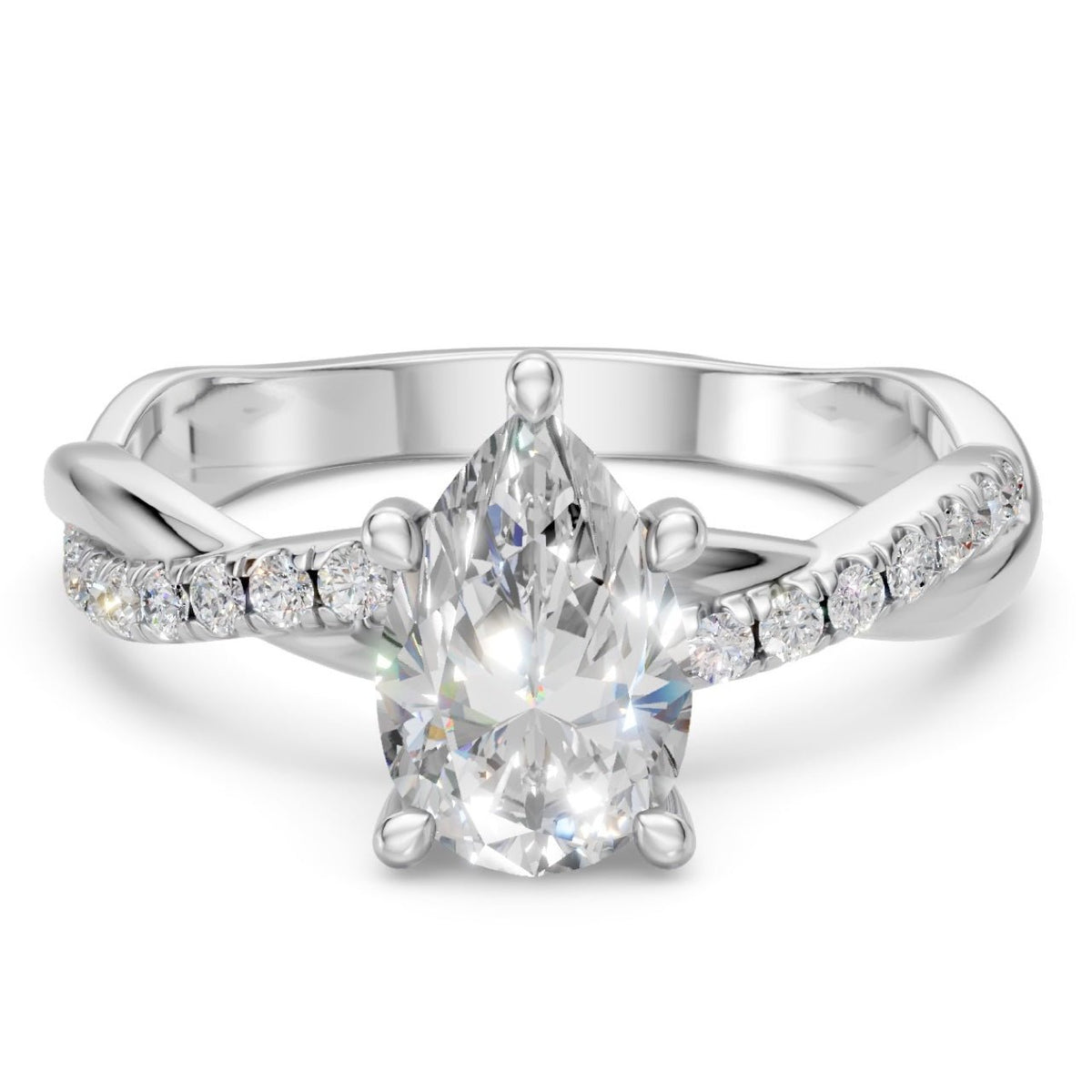 Le Sole Pear 1,18 ct. PT - BREEDIA