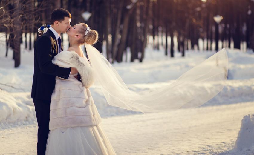 Auch im Winter kann eine Hochzeit schön sein