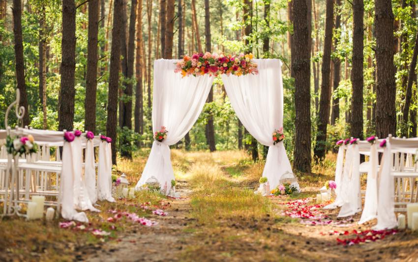 Low Budget Hochzeit im Wald