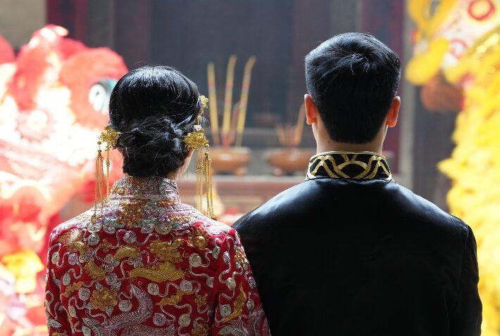 chinesisches Hochzeitspaar
