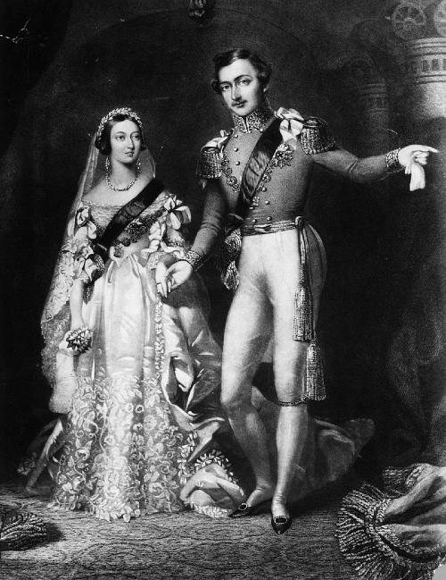 Königin Victoria und Prinz Albert bei der Hochzeit 