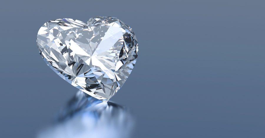 Diamanten mit Herzschliff
